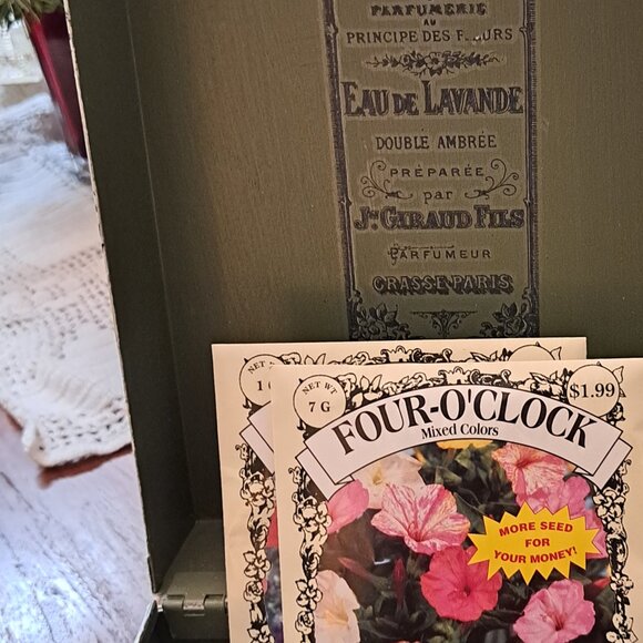 Vintage Metal File/Seed Box Restyled - Picture 7 of 8